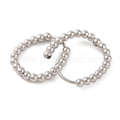 Серьги-кольца из нержавеющей стали 304 EJEW-G395-27P-1