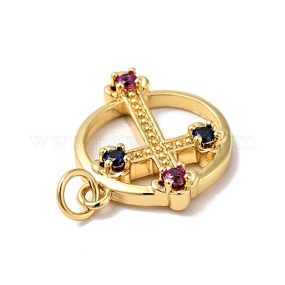 Стойки обшивки латунь микро проложить Циркон подвеску KK-H431-19G-1