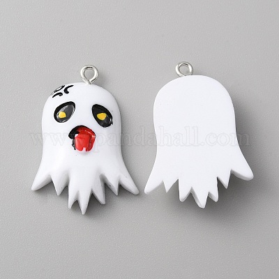 Подвески из непрозрачной смолы RESI-WH0001-04E-1