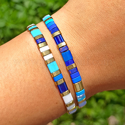 105 г набор из двух видов матовых непрозрачных стеклянных бусин SEED-GO0001-11C-1