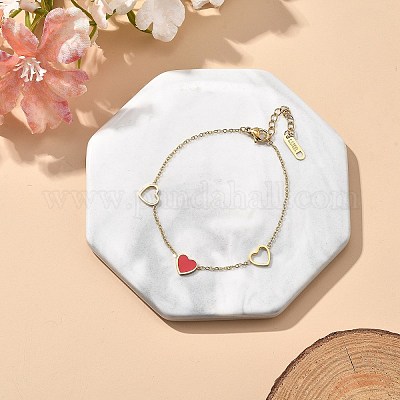 Браслеты из нержавеющей стали 304 с ионным покрытием (IP) BJEW-P345-13G-1