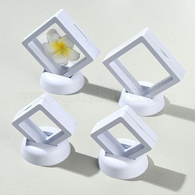 4шт 2 стиля пластиковый 3D плавающий держатель рамки дисплея&nbsp;ODIS-FS0001-02A-1