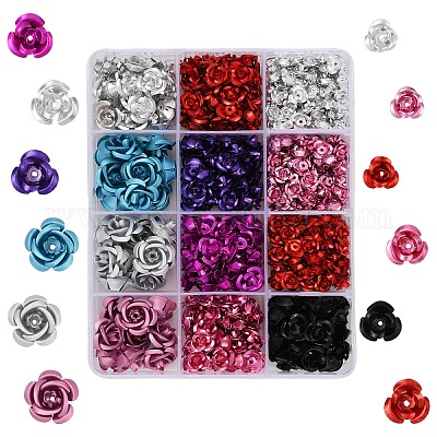 540шт алюминиевые бусины&nbsp;FALUM-YW0001-01-1