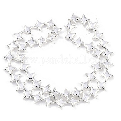 Гальванические нити из синтетических немагнитных гематитовых бусин G-C156-04-1