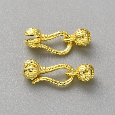 Латуни крюка и S-крючок застежки KK-WH0103-006G-02-1