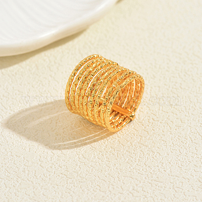 Многослойные линейные кольца из металла для женщин MZ7157-1