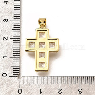 Стойки обшивки латунь микро проложить Циркон подвеску KK-L226-005G-04-1