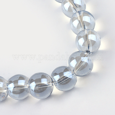 Стеклянные бусины с гальваническим покрытием &nbsp;EGLA-Q062-8mm-A07-1