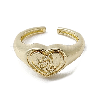 Латунные регулируемые открытые кольца RJEW-K257-86G-05-1