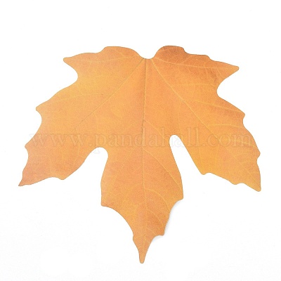 50 шт. бумажные наклейки с изображением кленового листа STIC-P017-C02-1