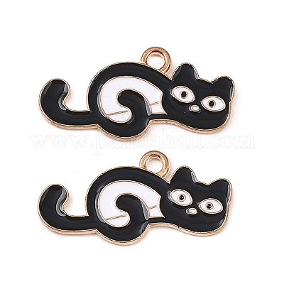 Подвески из эмали и сплава ENAM-K082-01B-KCG-1