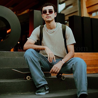 Браслет из цинкового сплава с переплетенными узлами и надписью «Я люблю тебя вечно» JB752A-1-1