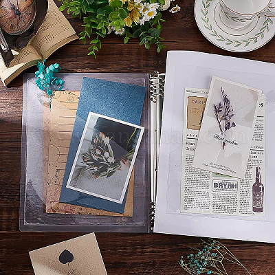 8 шт. 2 стиля прозрачных ПВХ пластиковых самоклеящихся пакетов ABAG-BC0001-36-1