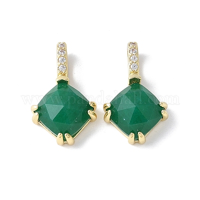 Естественно окрашенные белый нефрит кулоны KK-F892-01G-01-1