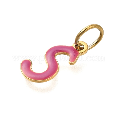 Ионное покрытие(ip) 304 нержавеющая сталь эмаль алфавит подвески STAS-F308-02G-S-1