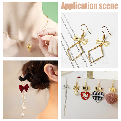 40 шт. подвески для соединителя из латуни с покрытием стойки KK-BC0010-82-1