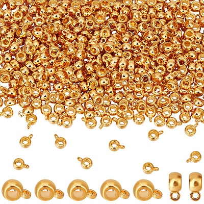 400 шт. литые рондельные трубчатые дужки TIBE-SC0009-42G-1