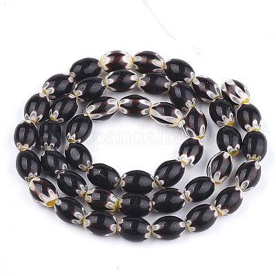 Ручной работы millefiori стеклянные бусины нитки LAMP-S191-17A-1