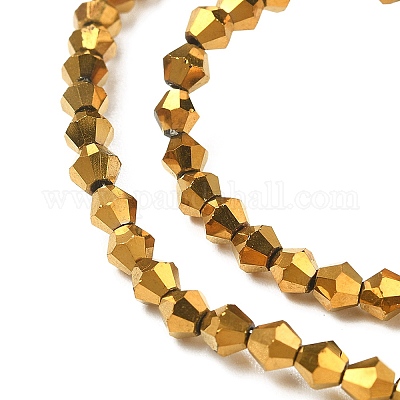 Гальванические стеклянные бусины&nbsp;EGLA-YW0001-48A-1