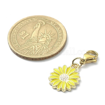 Подвесные украшения из сплава эмали HJEW-JM01213-01-1