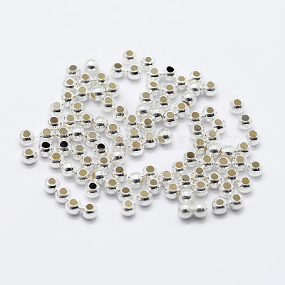 925 шарики стерлингового серебра&nbsp;STER-K167-026B-S-1