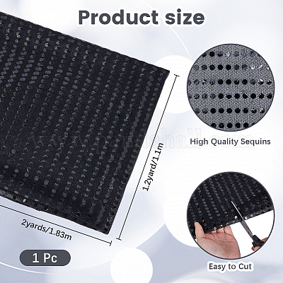 Полиэстеровая ткань с пайетками&nbsp;DIY-WH20002-175C-1