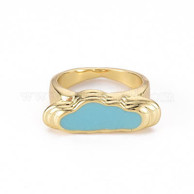 Широкополосные кольца из сплава эмали RJEW-N034-003-RS-1