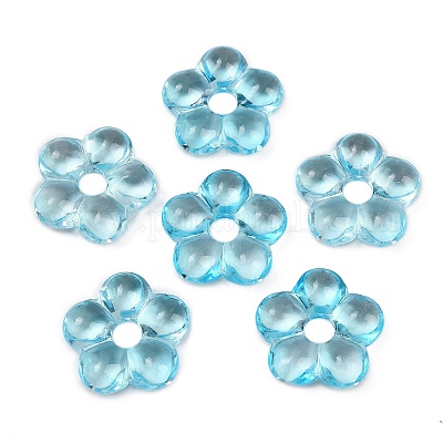 Прозрачные стеклянные бусины GLAA-F129-01J-1