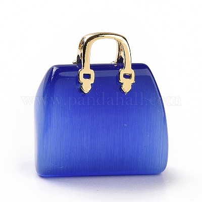 Подвески кошачий глаз G-P490-01G-06-1