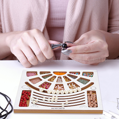 Доска для дизайна из деревянных бусин TOOL-WH0052-06-1