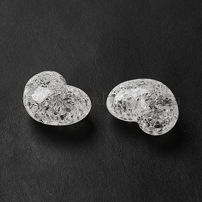 Прозрачных бусин акриловые треск OACR-L013-014-1