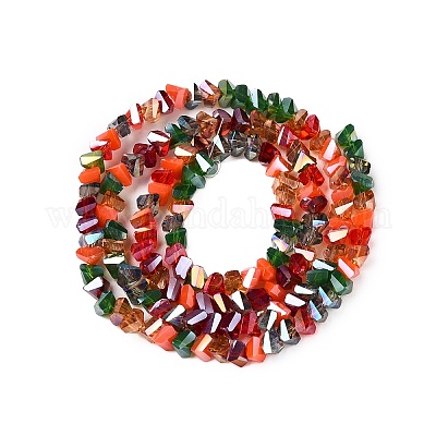 Стеклянные бусины с гальваническим покрытием  X-GLAA-T023-A17-01-1