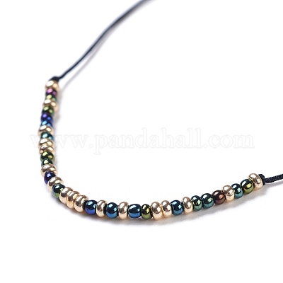 Плетеные браслеты из нейлоновой нити BJEW-JB04349-M-1