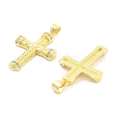 Латунные микро проложить кубического циркония подвески KK-H527-31G-1