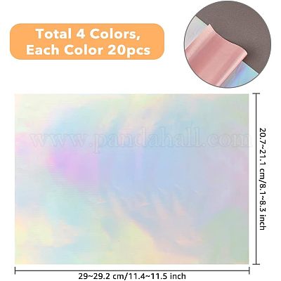 80 шт. 4 цвета А4 бумага для горячего тиснения фольгой DIY-FH0004-97-1