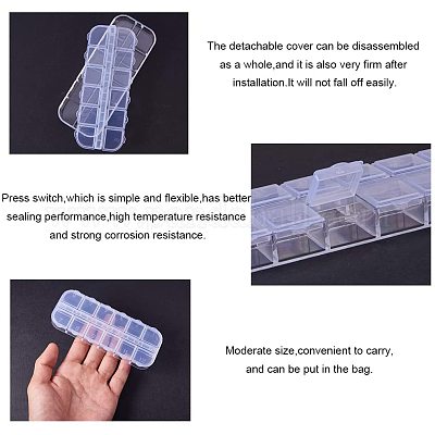 Пластмассовый шарик контейнеры CON-PH0001-34-1