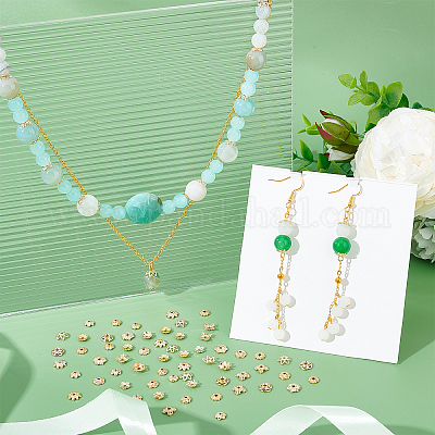 100 шт. 10 стилей латунных колпачков для бусин FIND-PH0005-43-1