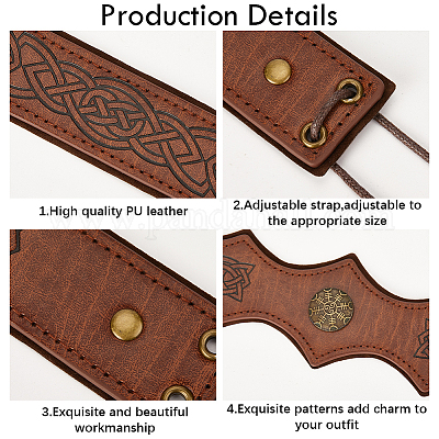 Пу с головным кольцом из сплава и железа&nbsp;AJEW-WH20080-31B-1