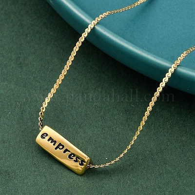 Ионное покрытие (ip) 304 нержавеющая сталь серпантинные цепочки ожерелья NJEW-K255-33G-1