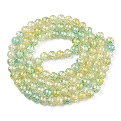 Выпечки окрашенные нити шарик хруст стекла DGLA-R053-05F-1