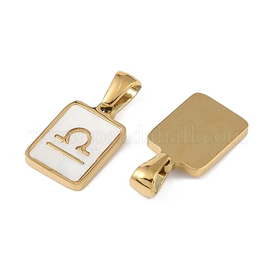 Подвески из натуральных белых ракушек созвездия STAS-M338-01J-G-1