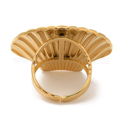 Ионное покрытие (ip) кольца из нержавеющей стали 304 RJEW-C109-02G-1