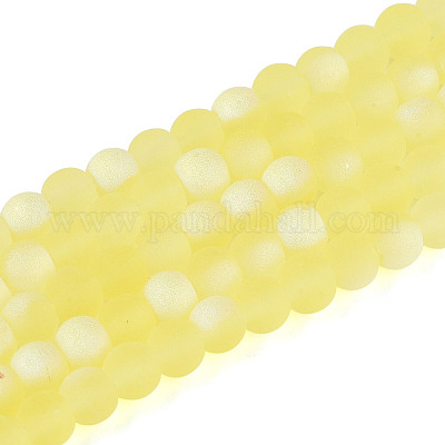 Матовые прозрачные стеклянные бусины GLAA-T032-T4mm-MBB12-1