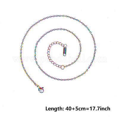 2 мм унисекс 304 нержавеющая сталь тросовые цепи ожерелья HX8637-5-1