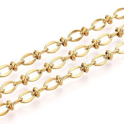 Текстурированные овальные звенья цепей из нержавеющей стали 304 CHS-N005-06G-G-1