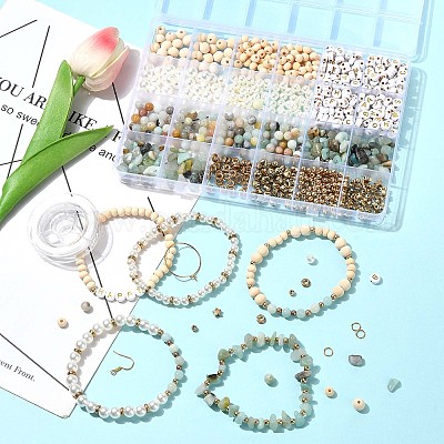 Наборы для самостоятельного изготовления сережек/браслетов DIY-FS0009-99-1