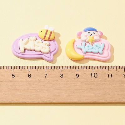 28шт 7 стиля непрозрачные кабошоны из смолы CRES-FS0001-05-1