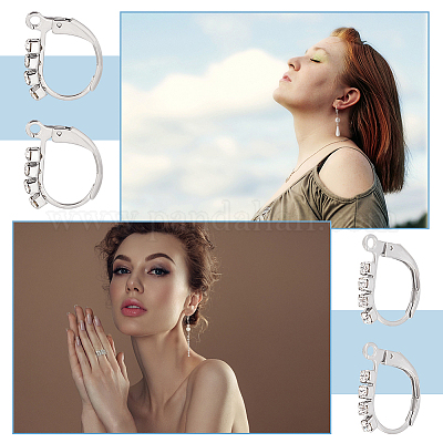 16 шт. фурнитура для сережек из нержавеющей стали 304 STAS-UN0041-59-1