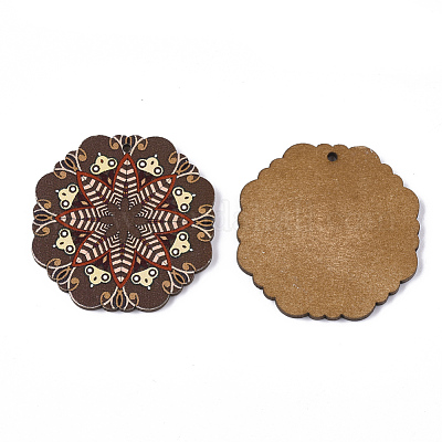 Печатные подвески из липы WOOD-S045-007G-1