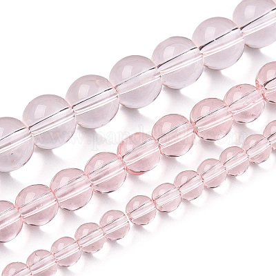 Прозрачные стеклянные бусины GLAA-T032-T6mm-10-1